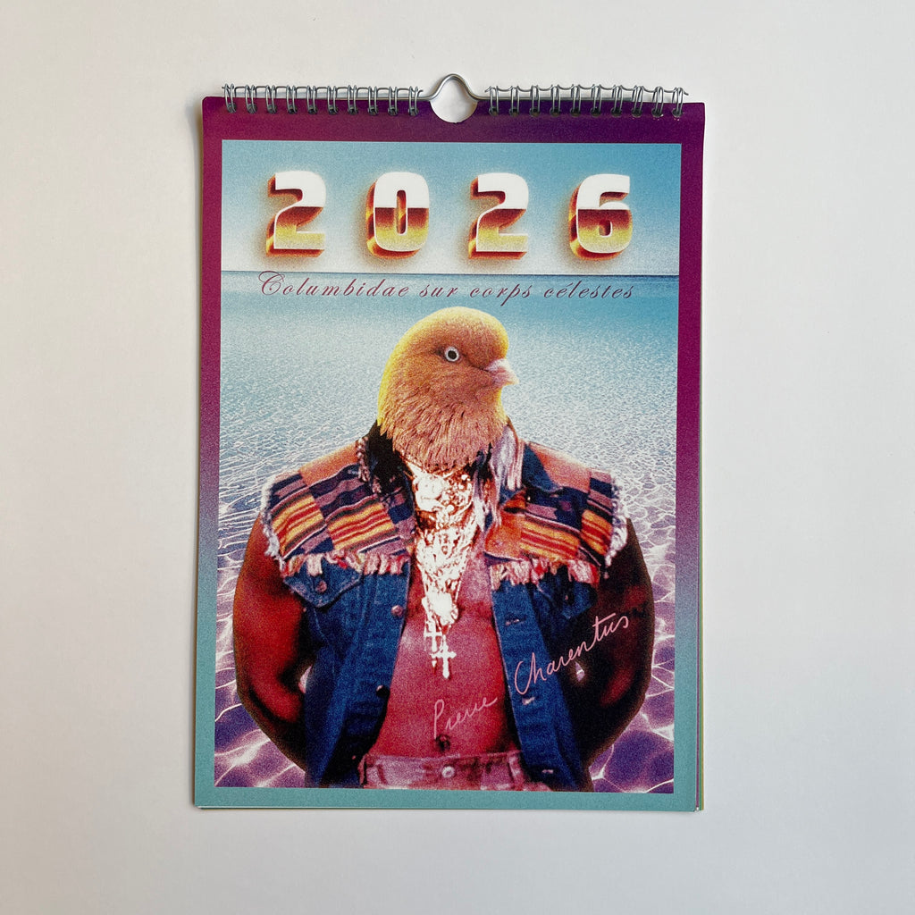 Calendrier 2026 : Columbidae sur corps célestes