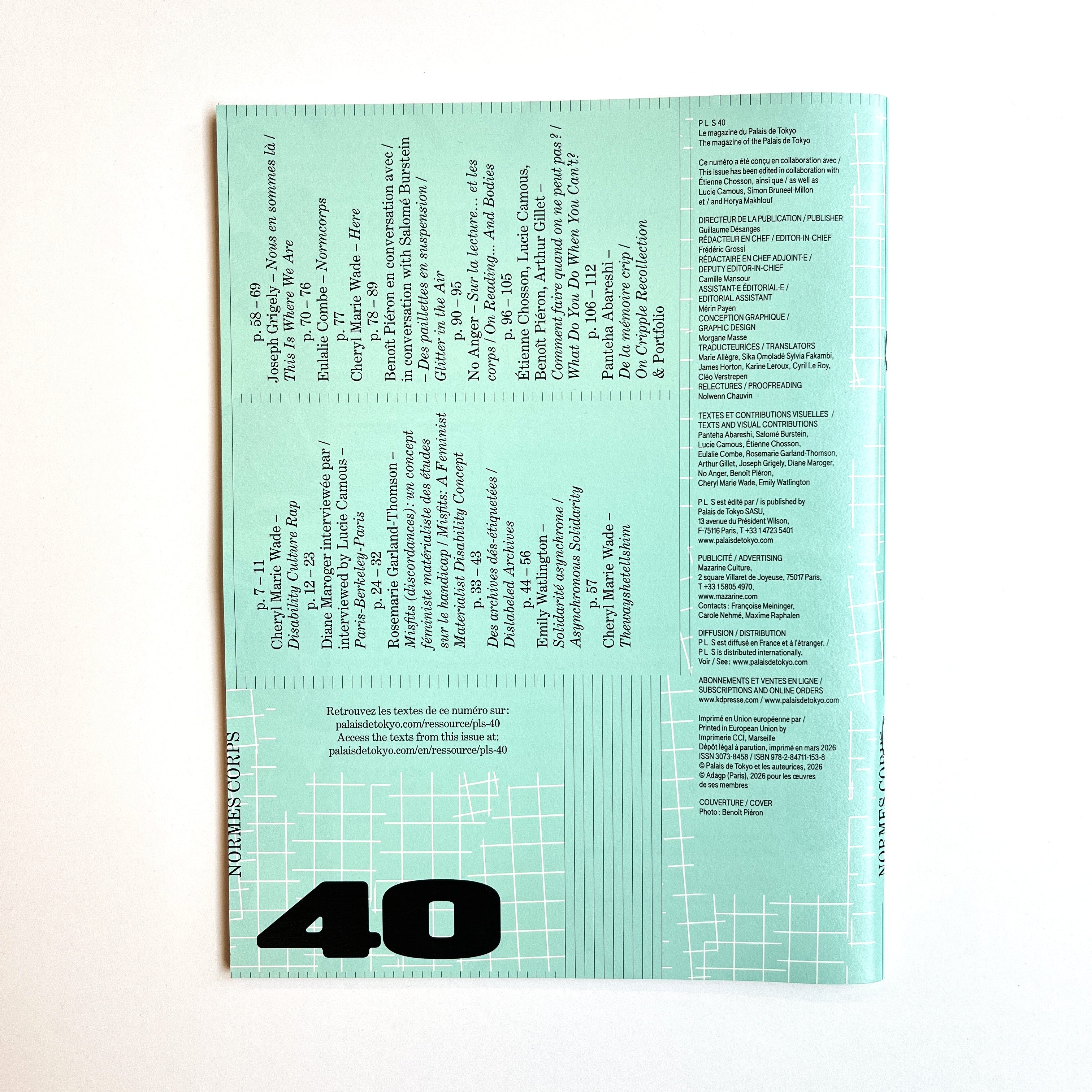P L  S – Le magazine du Palais de Tokyo n° 40