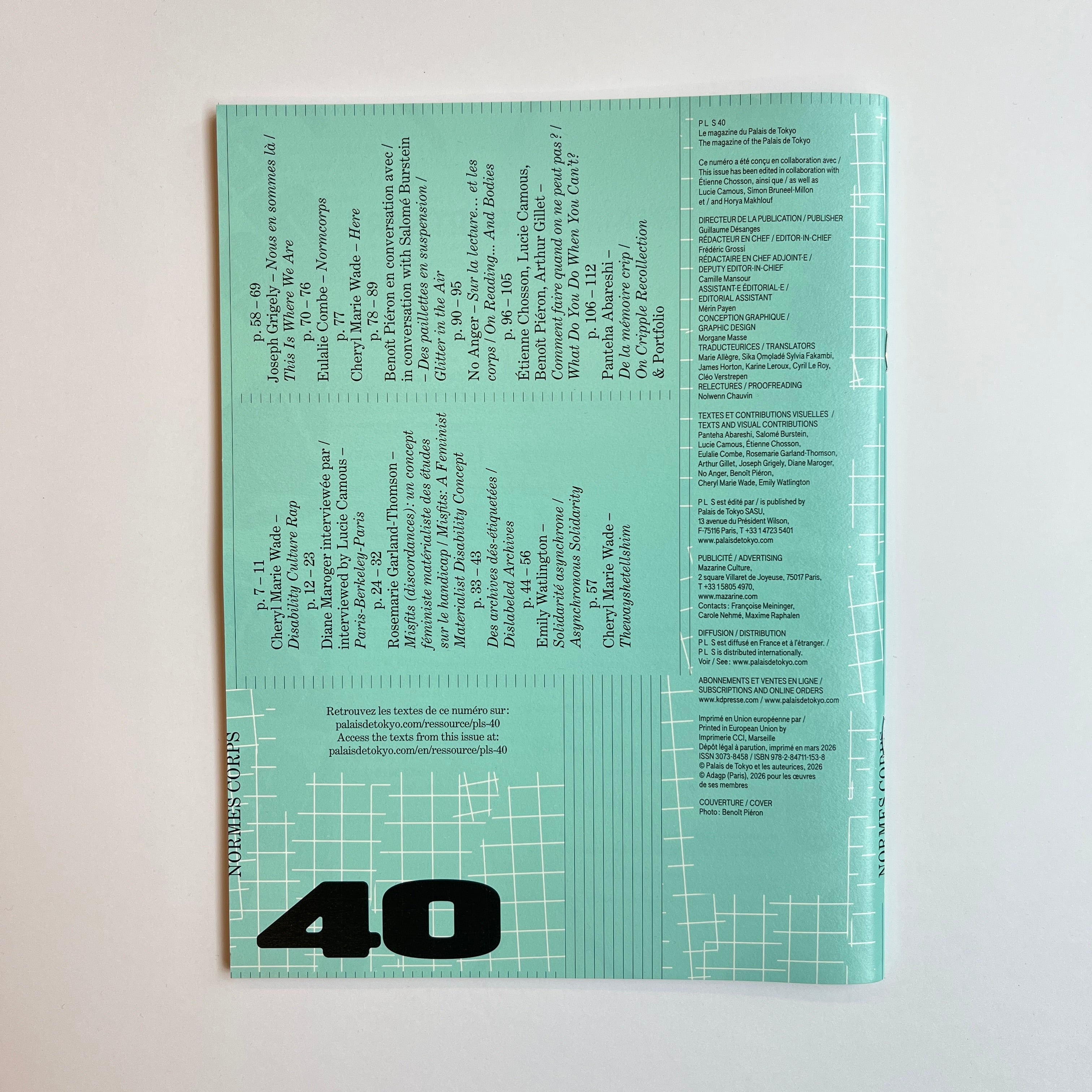 P L  S – Le magazine du Palais de Tokyo n° 40
