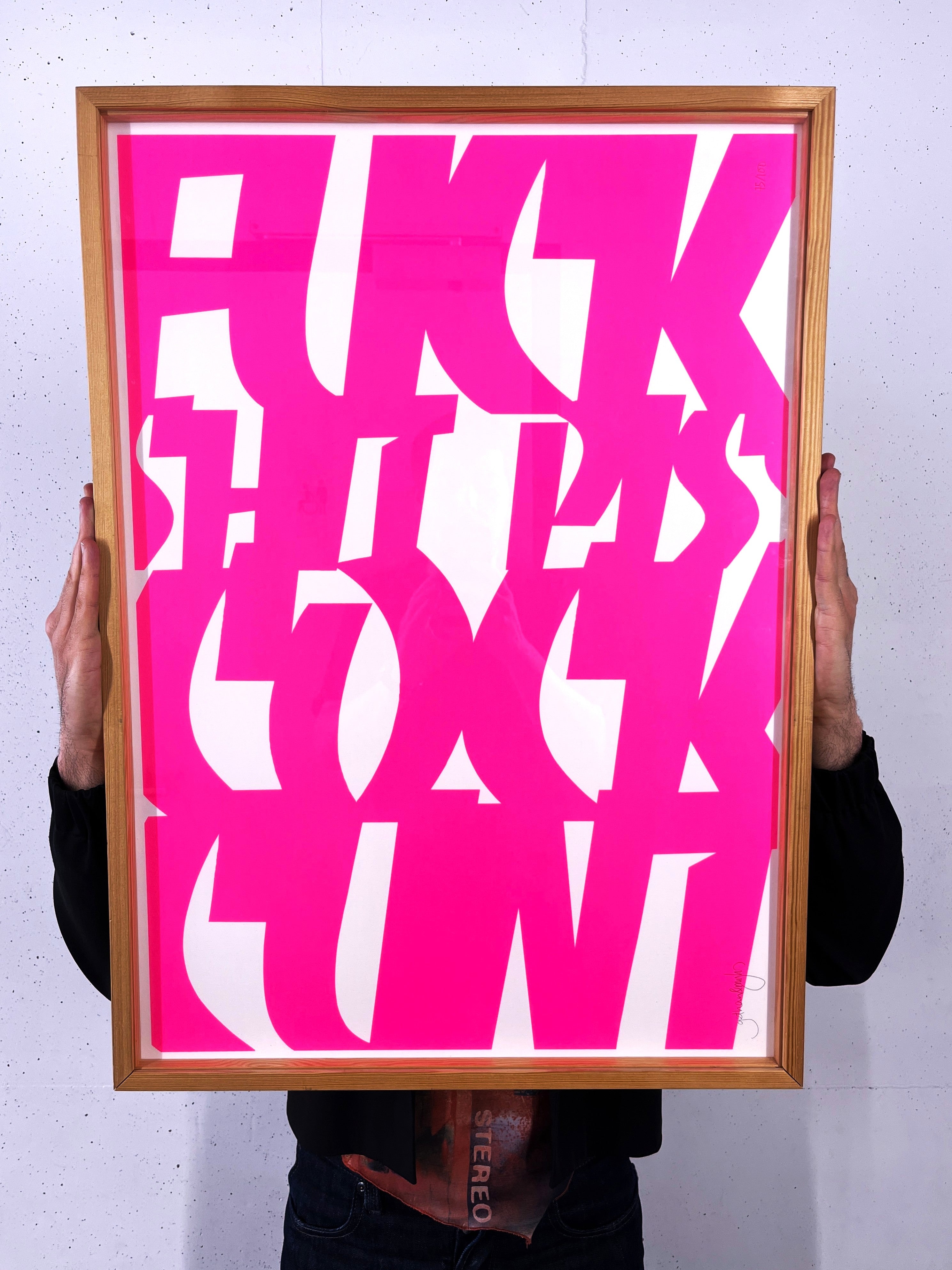 Sérigraphie Fuck, Shit, Piss, Cock Cunt - Gethan & Myles
