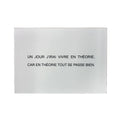 Carte postale "En théorie"