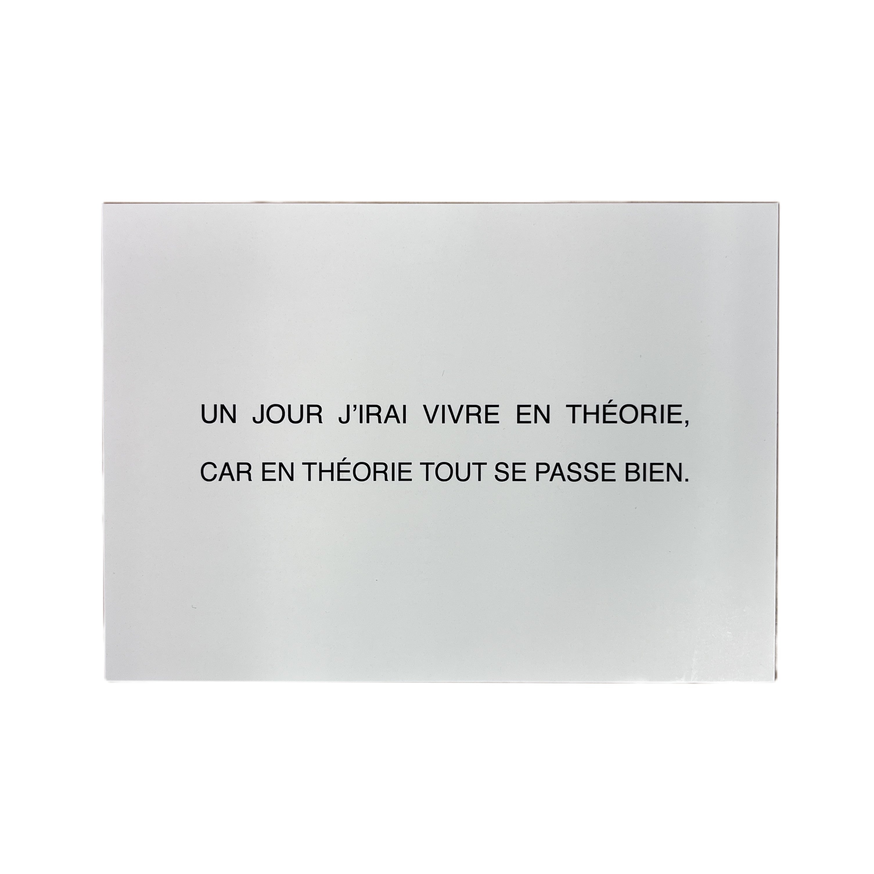 Carte postale "En théorie"